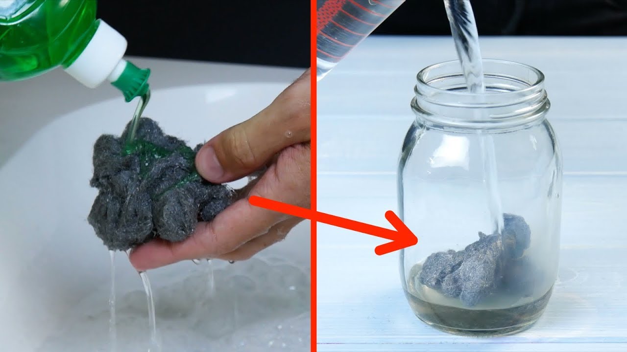 Soak Steel Wool In Warm Vinegar For 2 Days & Then Do THIS With It - Cleverly