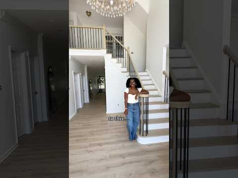 Making this house OUR home๐กโจ: New staircase makeover #newhomeowner #homerenovation