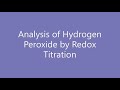 Redox Titration of Hydrogen Peroxide