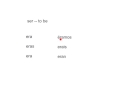 Irregular Verbs in the Imperfect Tense