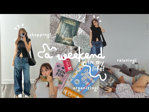 a weekend in my life :) 🛒🧋shopping and organizing!