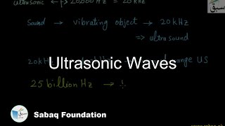 Ultrasonic Waves