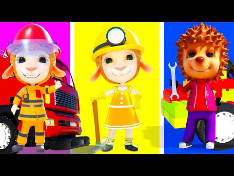 Who’s First to Help? Firefighter or Policeman? 🔥🚓 Funny Cartoon Animation for Kids