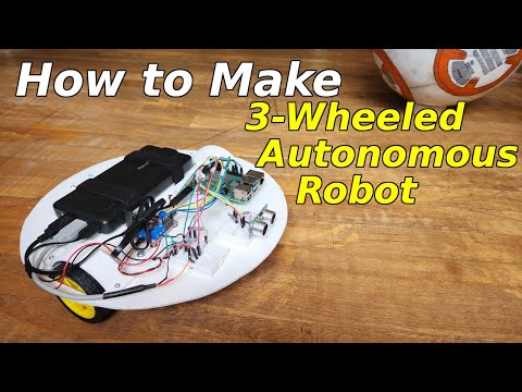 How to Make 3 Wheeled Autonomous Robot using TT Motors, L298N, US-100 and HC- 020K