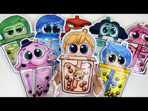 🌸Paper DIY🌸 NEW BLIND BAGS INSIDE OUT 2 milk tea Unboxing| How to make inside out blind bag