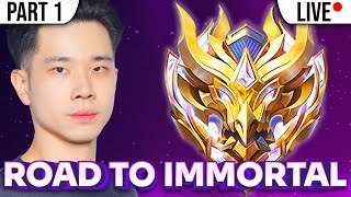 PUSH RANK KE IMMORTAL (MOBILE LEGENDS) PART 1 LIVE