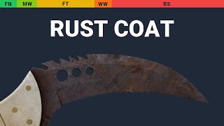Talon Knife Rust Coat Wear Preview