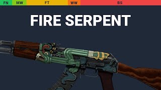 AK-47 Fire Serpent Wear Preview