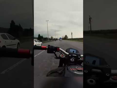 Is this the luckiest biker ever? 😳 #shorts #bike #biker #fail