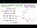 Secant and Tangent Theorems