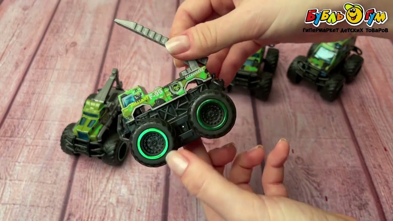 Машинка инерционная Военная техника в ассортименте - видео