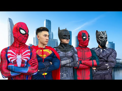 WTH ?? Spider-Man & Many RED Superheroes In 1 House ? || Who is The Strongest ??? By Fun Heroes