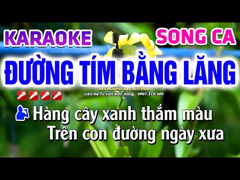 Karaoke Đường Tím Bằng Lăng Song Ca Nhạc Sống Tú Anh