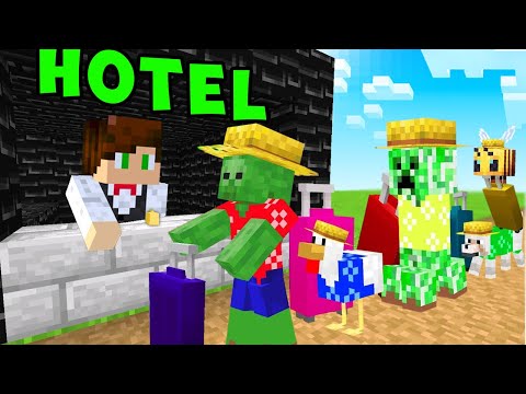 WYBUDOWALIŚMY NAJWIĘKSZY HOTEL DLA MOBÓW NA SMILELANDI w Minecraft!