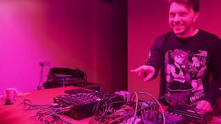 Macron, experimental electronic music, live in Moscow, LIS x s̄plav, 2023.09.24