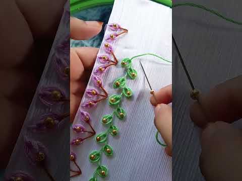 beautiful embroidery 🪶 💯 #handemboidery #viralvideo #crochetpatterns