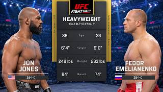 Jon Jones vs Fedor Emelianenko Full Fight - UFC 6 Fight Night
