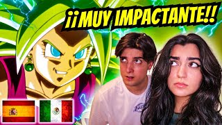 ESPAÑOLES REACCIONAN A DRAGON BALL LATINO VS ESPAÑOL🔥GOKU VS KEFLA🔥🐲DOBLAJE LATINO🐲