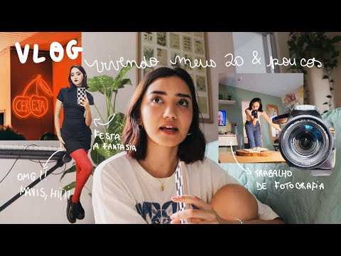 um vlog vivendo meus 20 e poucos 💐fotografando pra facul, festa a fantasia e mais algumas coisinhas