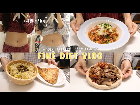 단기간 붓기 쫙 빼려고 1일 1집밥🍚+1쉐이크🥛 먹는 다이어트 브이로그(과연..❓) | 갈릭새우구이, 비빔국수, 굴무침, 양념게살비빔밥, 쉐이크추천, 콩나물밥, 버터가자미구이