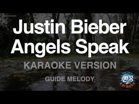 Justin Bieber-Angels Speak (ft. Poo Bear (Visualizer)) (Melody) (Karaoke Version)