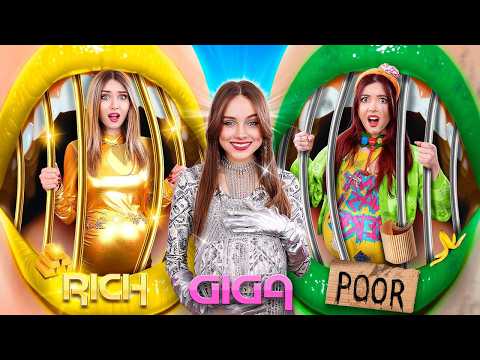 Rich vs Poor vs Giga Rich Pregnant in Jail! Funny Pregnancy Situations in Prison