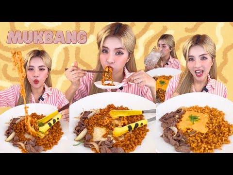 Tóc Vàng mukbang mì nè bạn ơi!