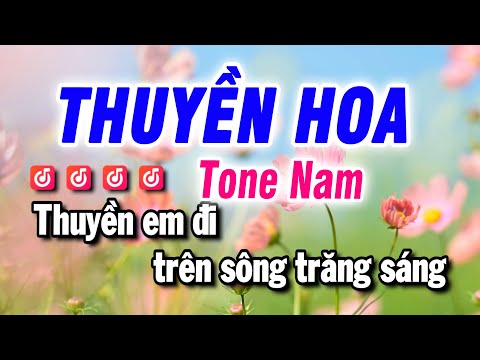 Karaoke Thuyền Hoa Nhạc Sống Tone Nam | Beat Bảo Hưng
