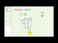 Dividing Decimals and Long Division