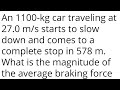 Kinematics and Forces in Motion