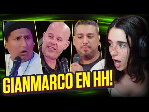 ESPAÑOLA REACCIONA A GIANMARCO POR PRIMERA VEZ! 😍 HABLANDO HUEVADAS Una fan nos escupe en el show 😱