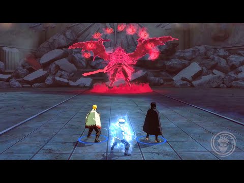 Naruto, Sasuke And Boruto VS Merz Full Fight (4K 60fps) - Naruto Storm Connections