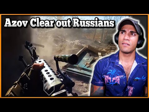 Azov Clear out Russians from Buildings - Marine reacts