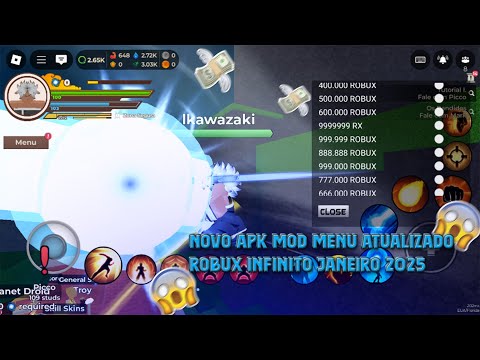 Roblox Mod Menu 2025!! O MELHOR MOD APK COM ROBUX INFINITO ATUALIZADO?