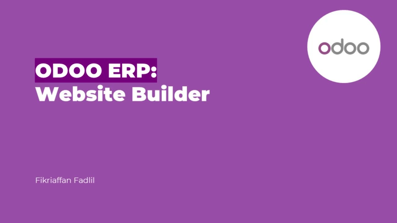 Odoo ERP: Website Builder | 16.06.2023

https://medium.com/@fikriaffanfadlil/odoo-erp-creating-website-7a09a154c41d.