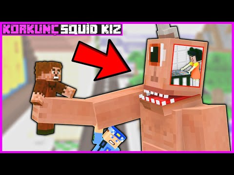 KORKUNÇ SQUİD KIZ TEPEGÖZÜ KONTROL ETTİ! 😱 - Minecraft