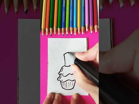 🍰🍩🕯️🎂#short #diy #dibujosfaciles  #drawing #easydrawings #youtubeshortd