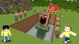 We Found a Buried Giant SCREAMING VILLAGER in Minecraft (Tagalog)
