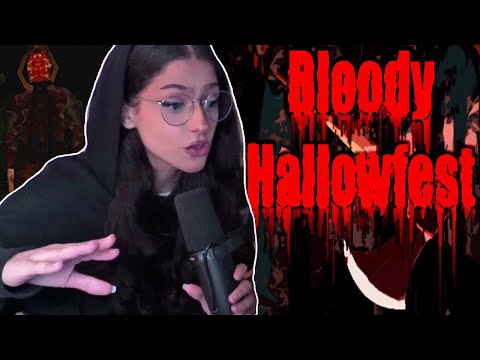 ضعت في الغابه في يوم الهالويين 😭| lilwhuda gameplay Bloody Hallowfest