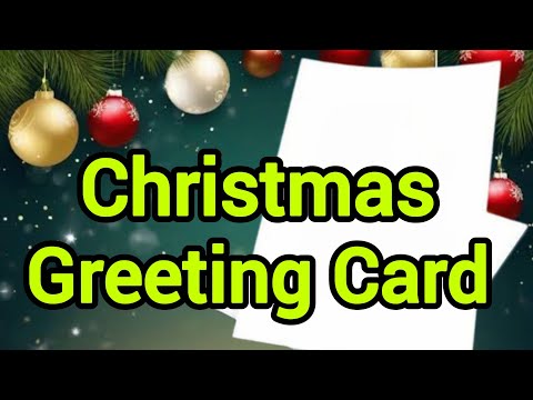 Christmas Card Making Ideas || Christmas Card White Paper || Christmas Making Ideas For Kids#diycard