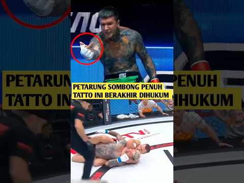 Petarung Sombong Banyak Tatto Ini Dapatkan Karmanya#shortsvideo #mma#shorts