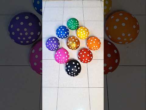 Nine Polka Water Balloon Orbeez #asmr #satisfying #fun
