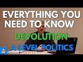 Devolution and Governance in the UK
