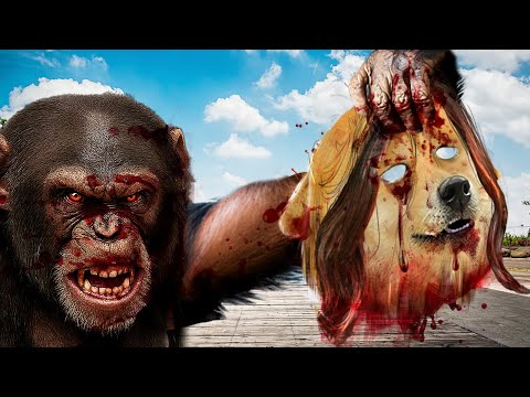 Un chimpancé me arrancó la cara