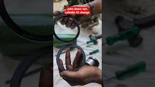John Deere Tractor Hydraulic Ram Cylinder Kit Change 🔧🚜 | Complete Repair #reels #short #viral