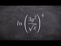 Simplifying Logarithmic Expressions