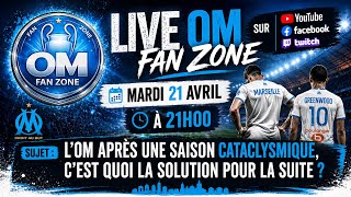 LIVE OM FAN ZONE « l’OM C’EST QUOI LA SOLUTION POUR LA SUITE? »