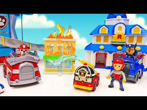 🔥🚒 Notfall! Paw Patrol braucht Hilfe – Feuerwehr-Robocar Roy rettet den Tag!