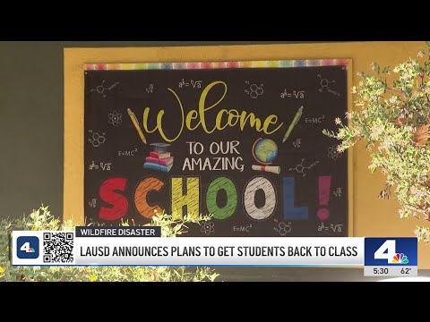 LAUSD announces plans to get students back to class