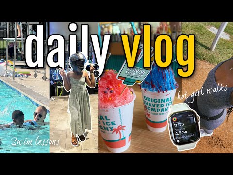Daily Vlog | Healthy habits, 10k hot girl walk, Swim lessons, Indoor karting